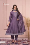 Bawree By Deecee Vichitra Silk Anarkali kurtis Set
